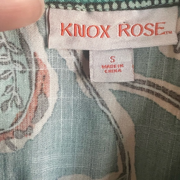 Knox Rose Green Floral Boho Midi Dress V Neck Cottagecore Size S - Picture 3 of 4